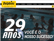 Tablet Screenshot of dolphinsacademia.com.br